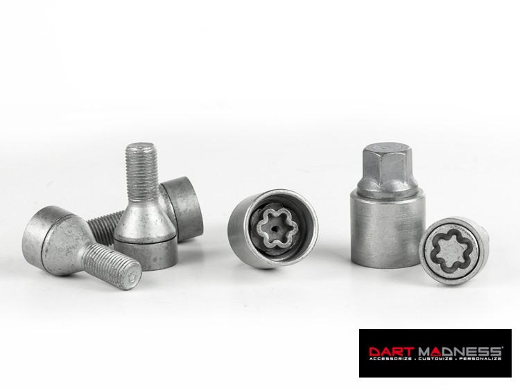 Dodge Dart Wheel Locks by Farad Silver Starlock